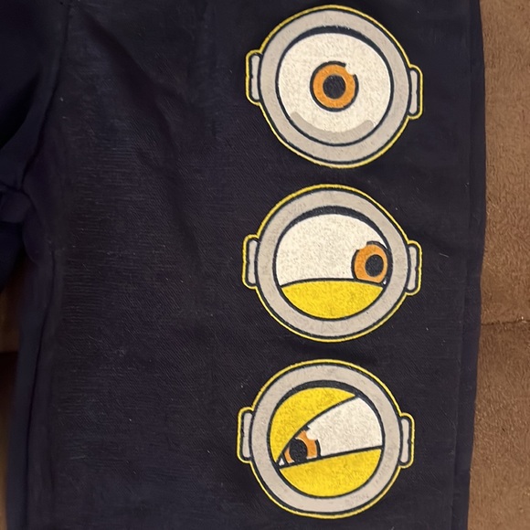 NWOT MINIONS navy blue toddler sweatpants size 3T - Picture 2 of 4